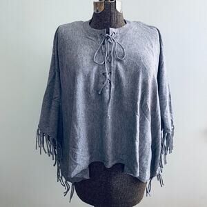 Pinkyotto New York gray poncho
